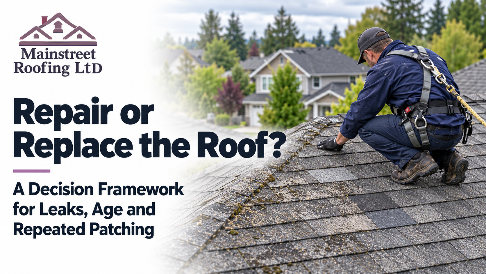 Repair or Replace the Roof? A Decision Framework for Leaks, Age and Repeated Patching