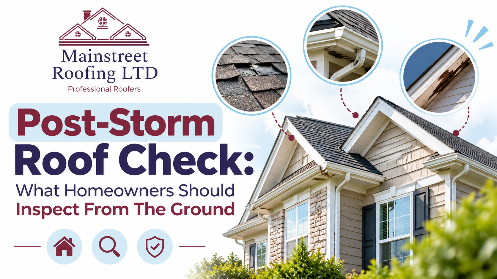 Post-Storm Roof Check: What Homeowners Should Inspect From The Ground